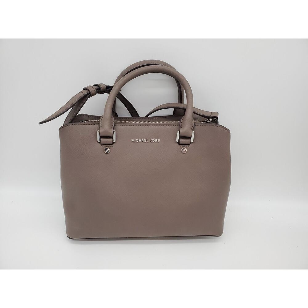 NWT MICHAEL KORS Savannah Satchel BAG - Camel